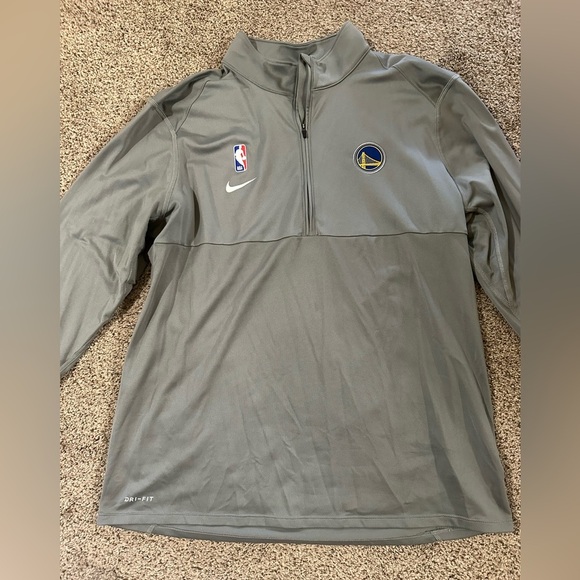 Nike Dri-FIT NBA Golden State Warriors Gray quarter zip - Picture 7 of 9